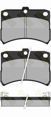 BRAKE ENGINEERING pa1334 -  Комплект тормозных колодок, дисковый тормоз
